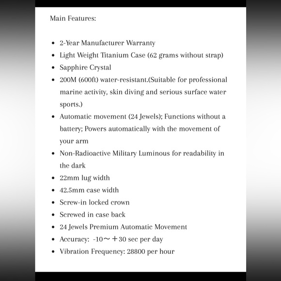 GPW German Military Titanium Watch - Battery powered - Picture 11 of 11